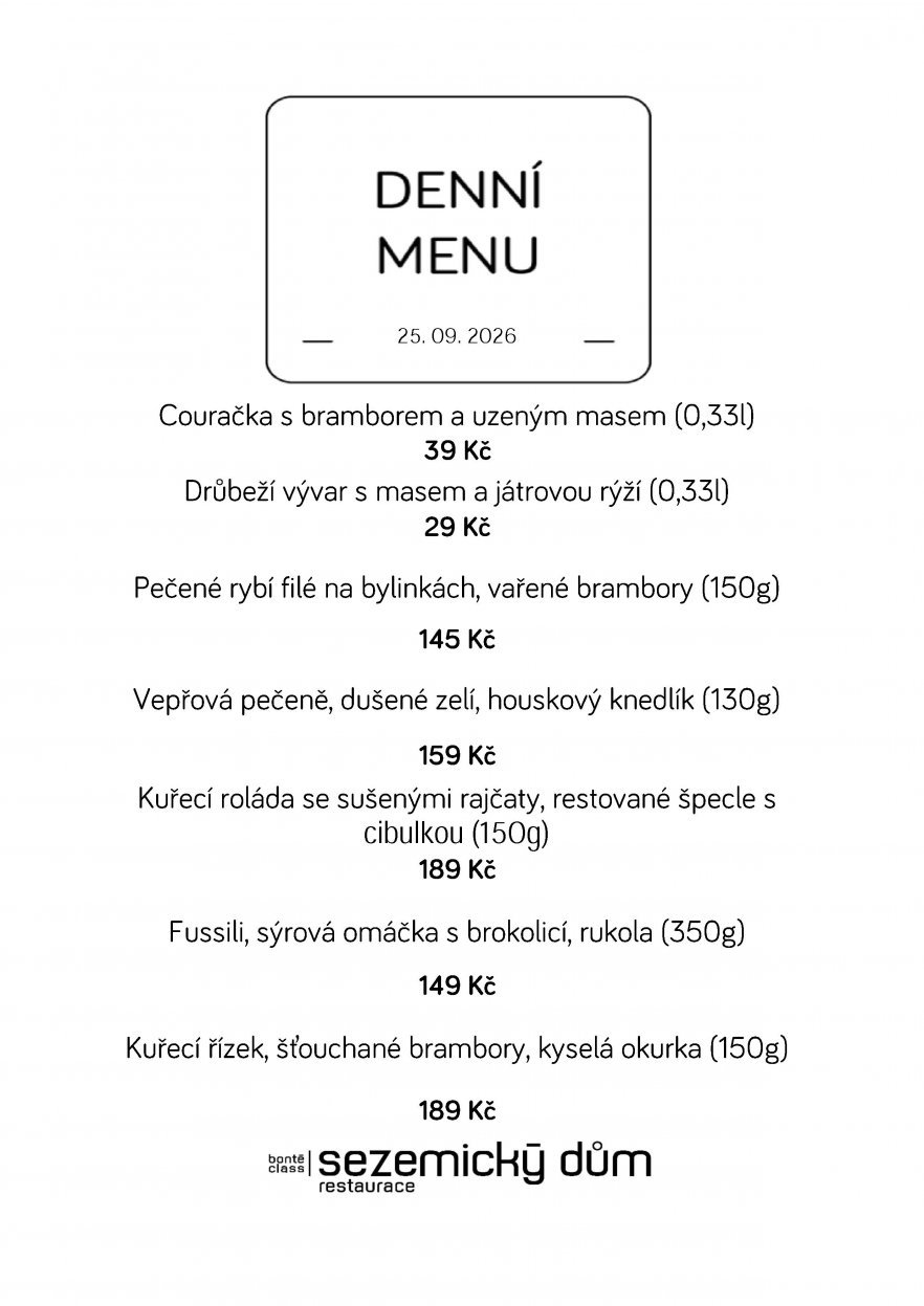 Denní menu
