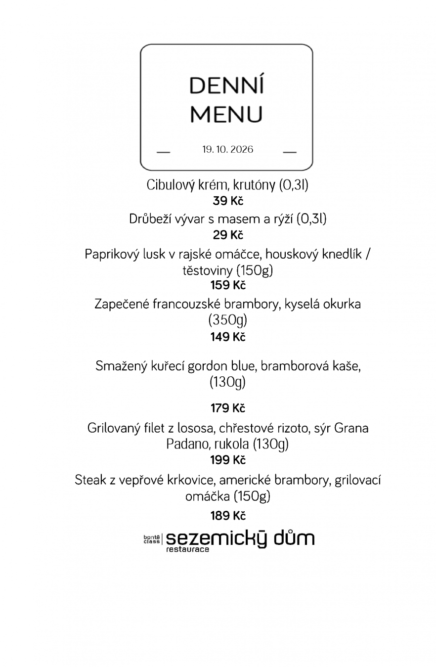 Denní menu