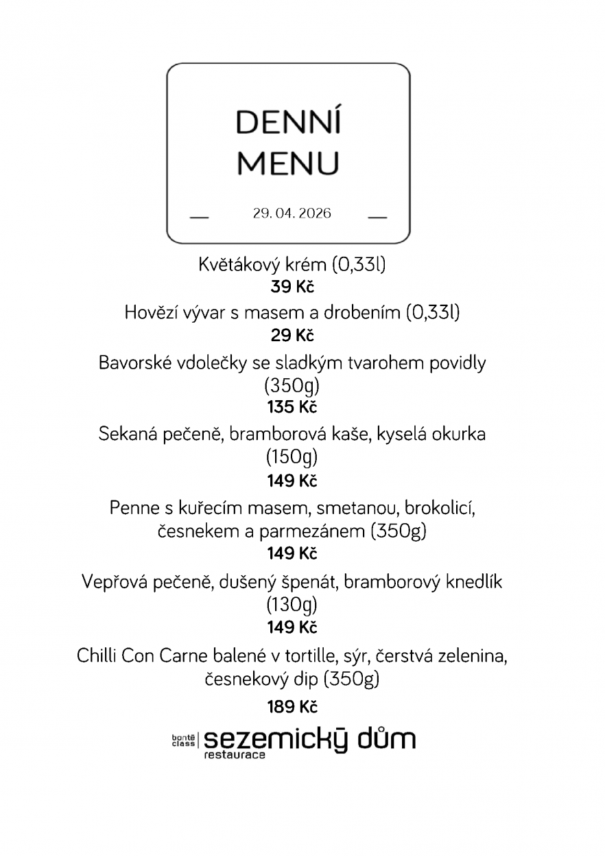 Denní menu