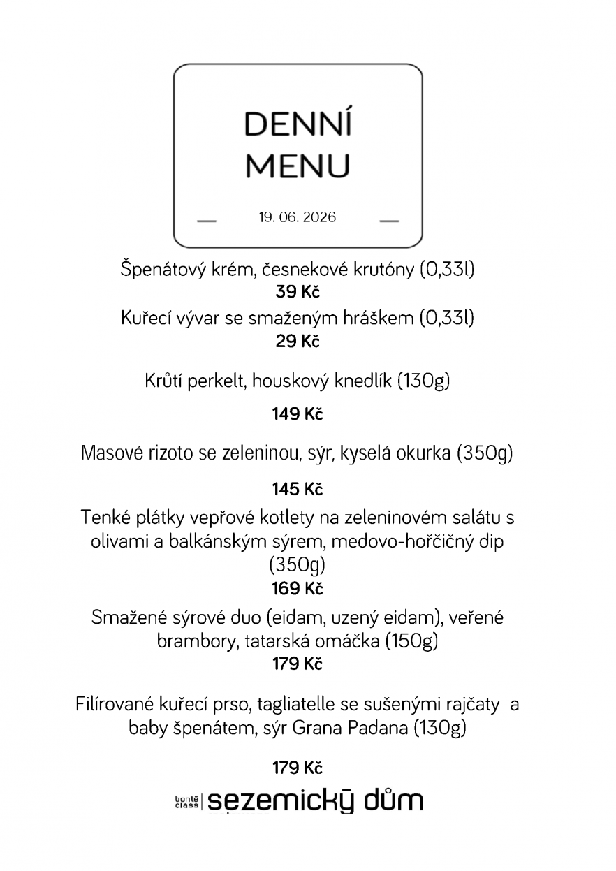 Denní menu