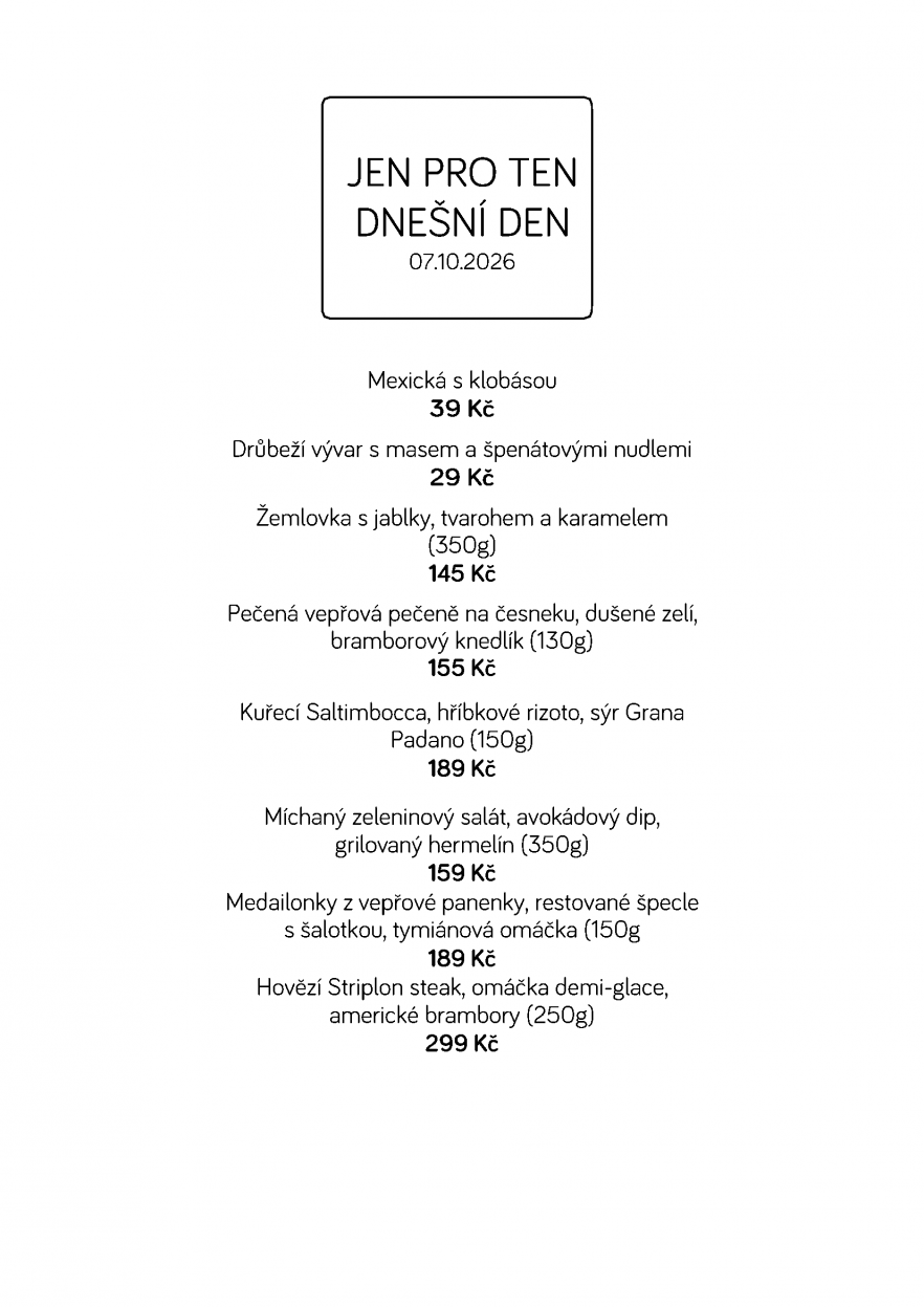 Denní menu
