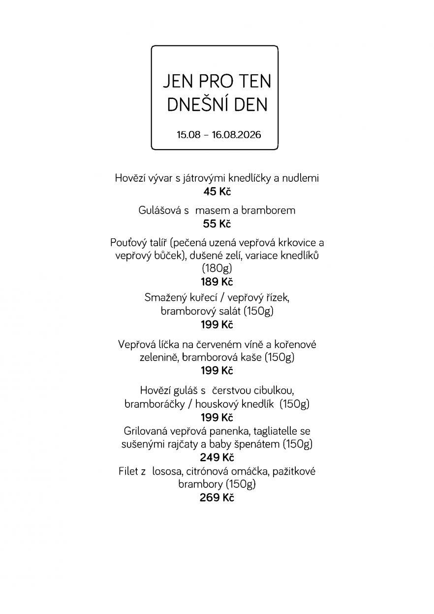 Denní menu