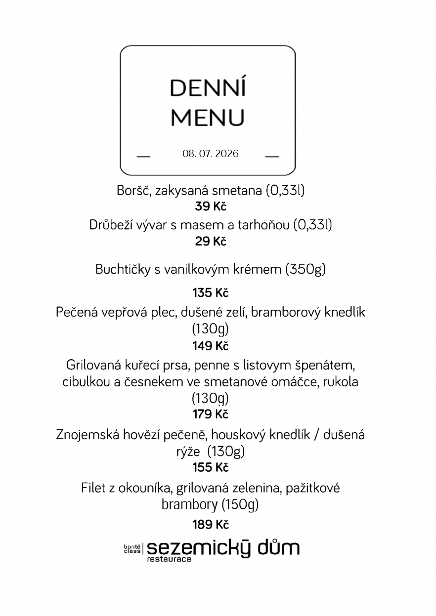 Denní menu