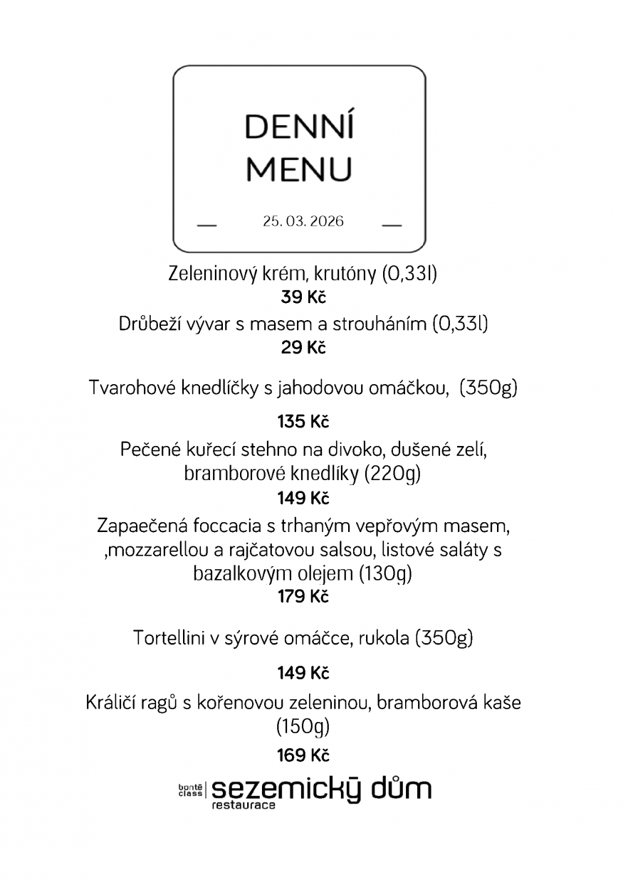 Denní menu