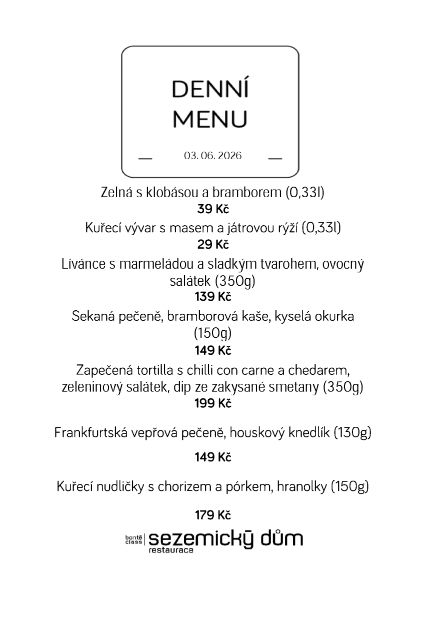 Denní menu