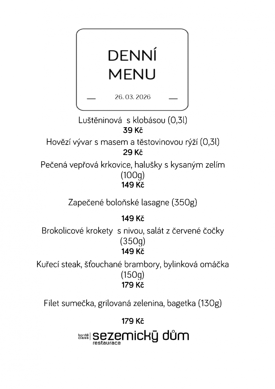 Denní menu