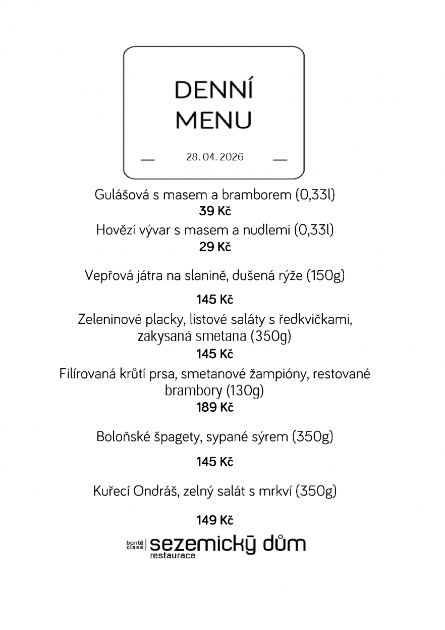 Denní menu