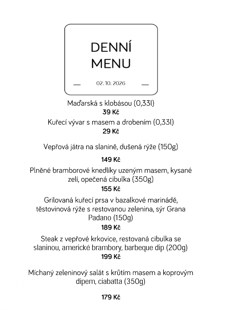 Denní menu