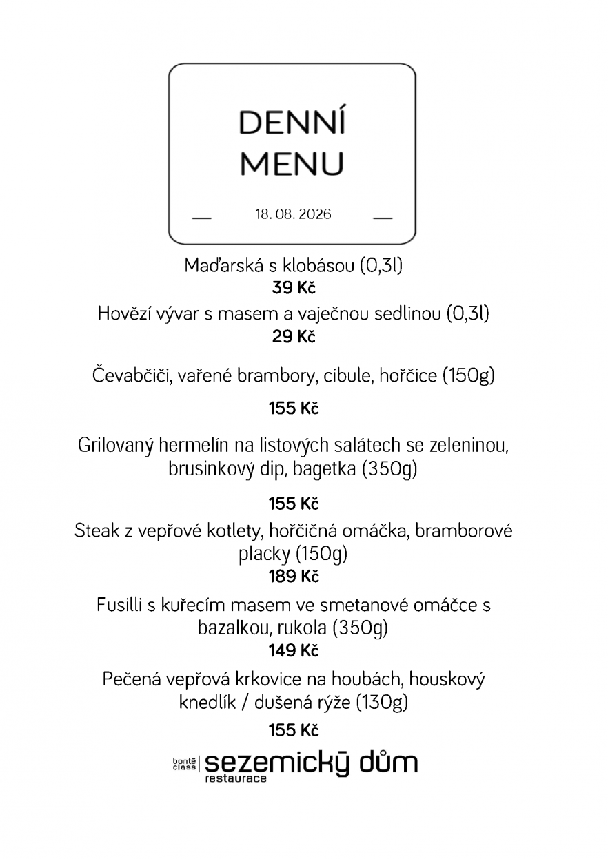 Denní menu