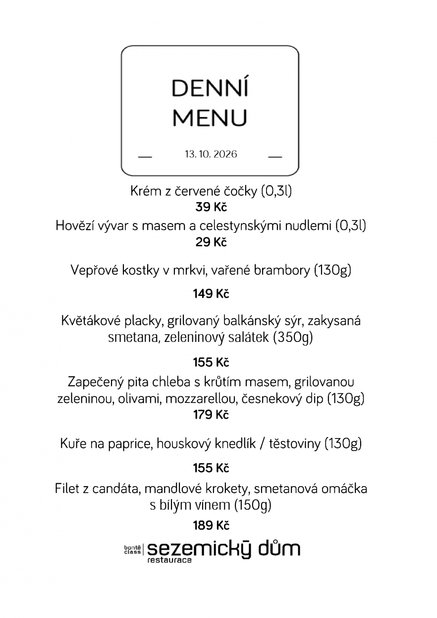 Denní menu