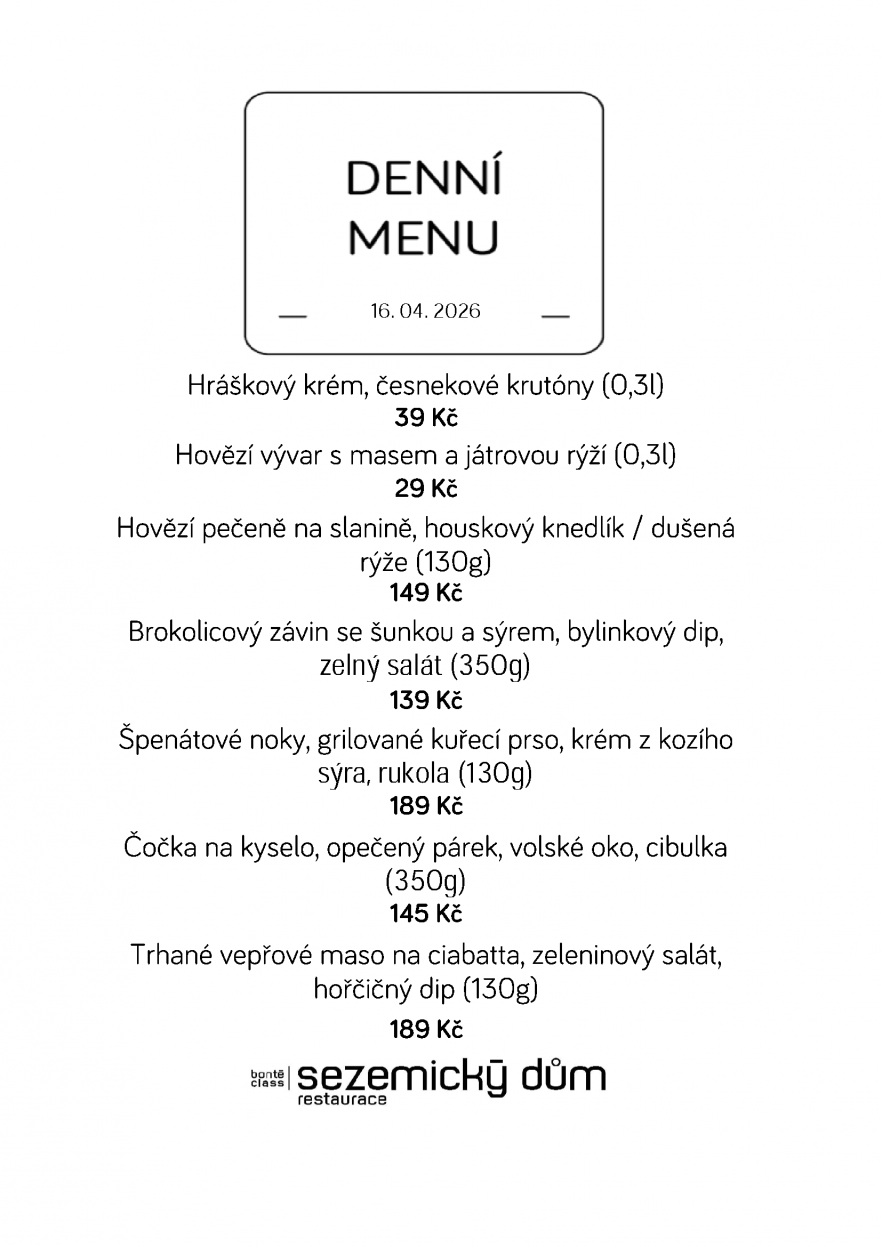 Denní menu