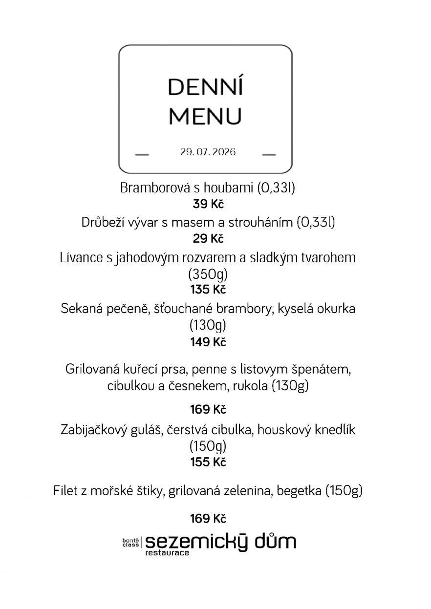 Denní menu
