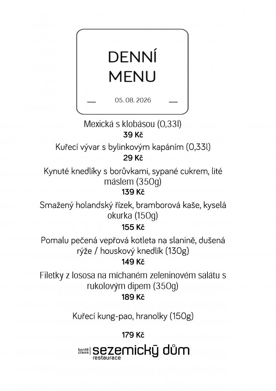 Denní menu