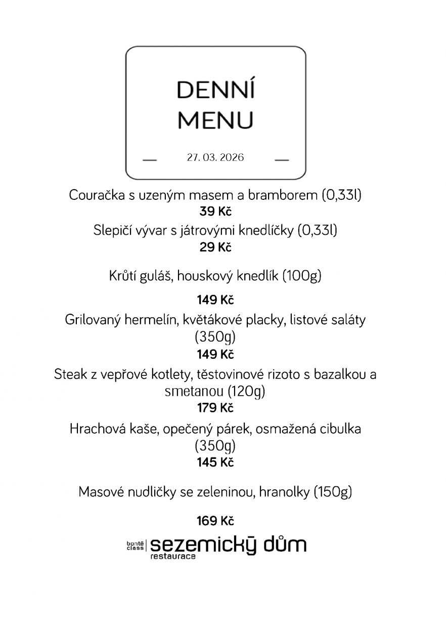 Denní menu