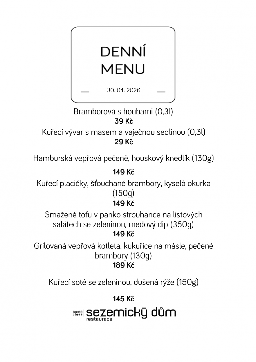 Denní menu