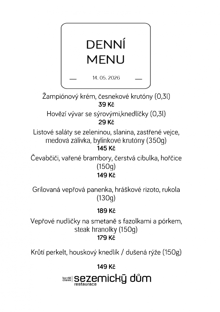 Denní menu