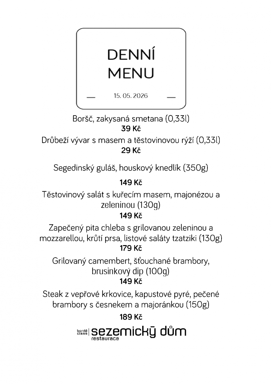 Denní menu