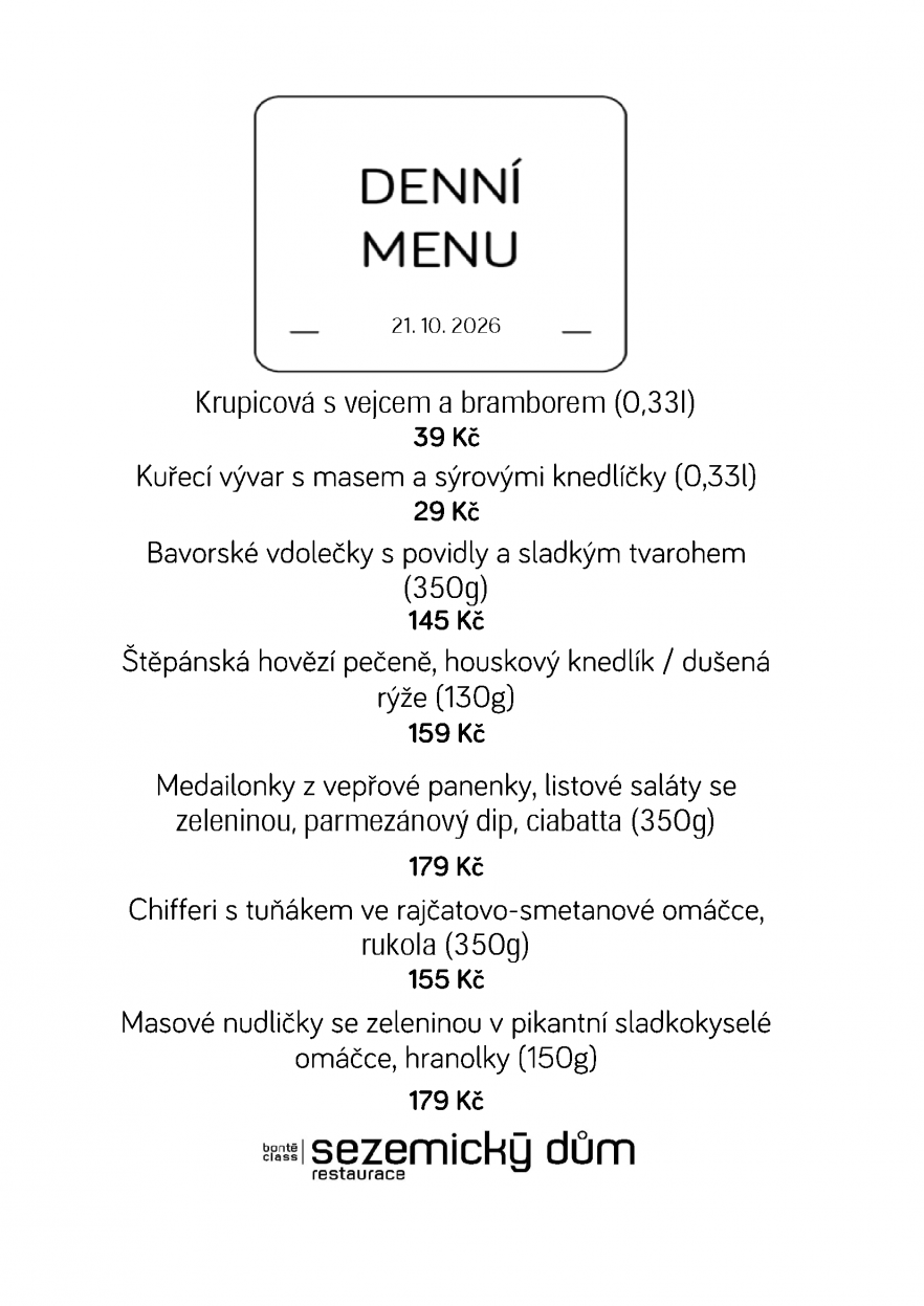Denní menu