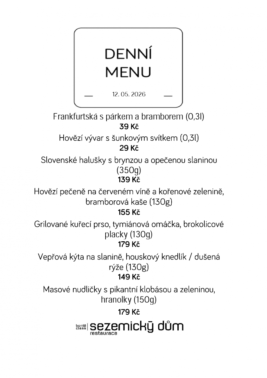 Denní menu