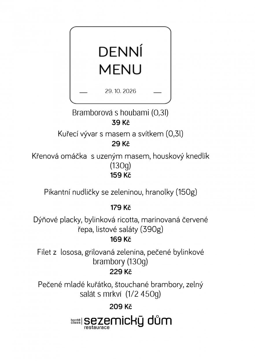 Denní menu