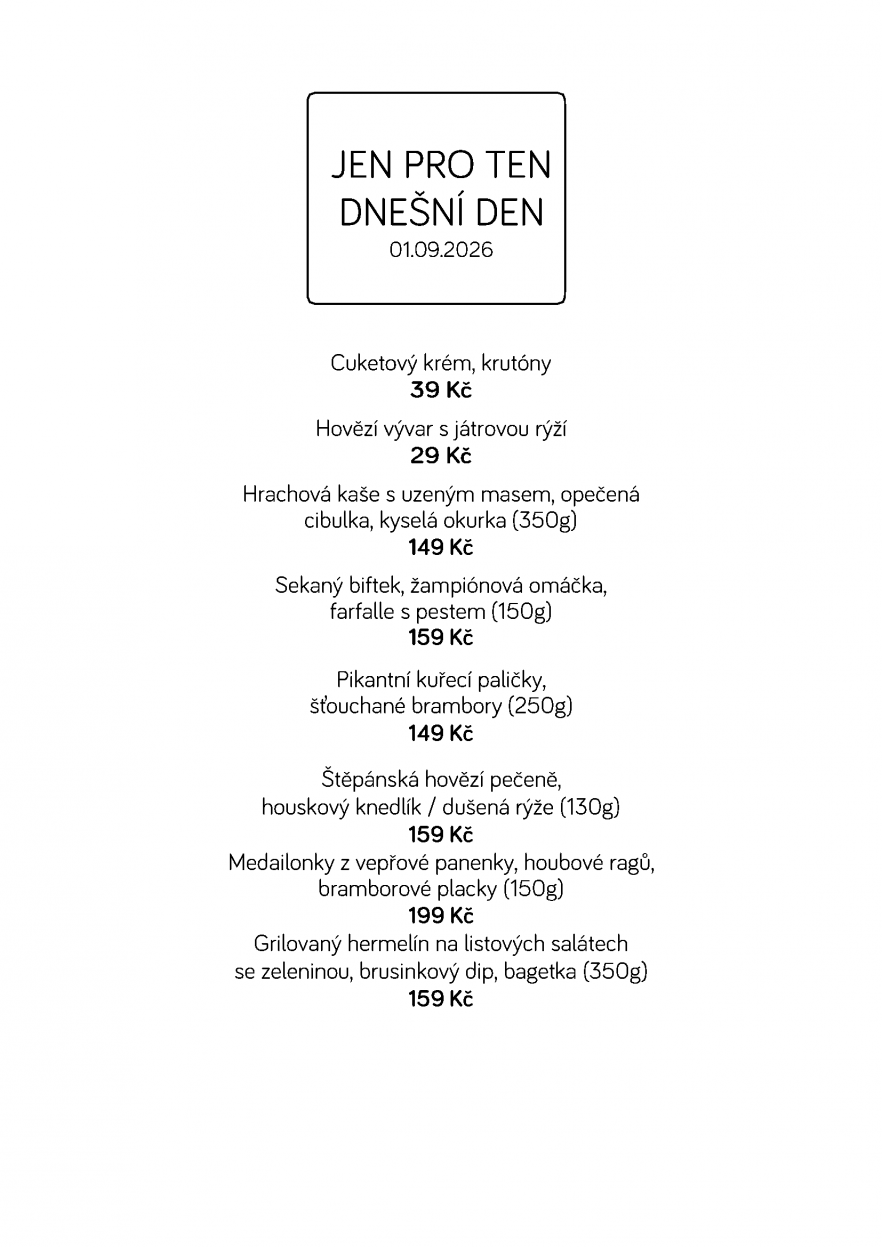 Denní menu