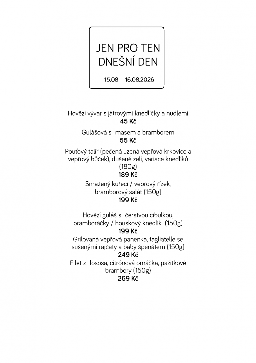 Denní menu