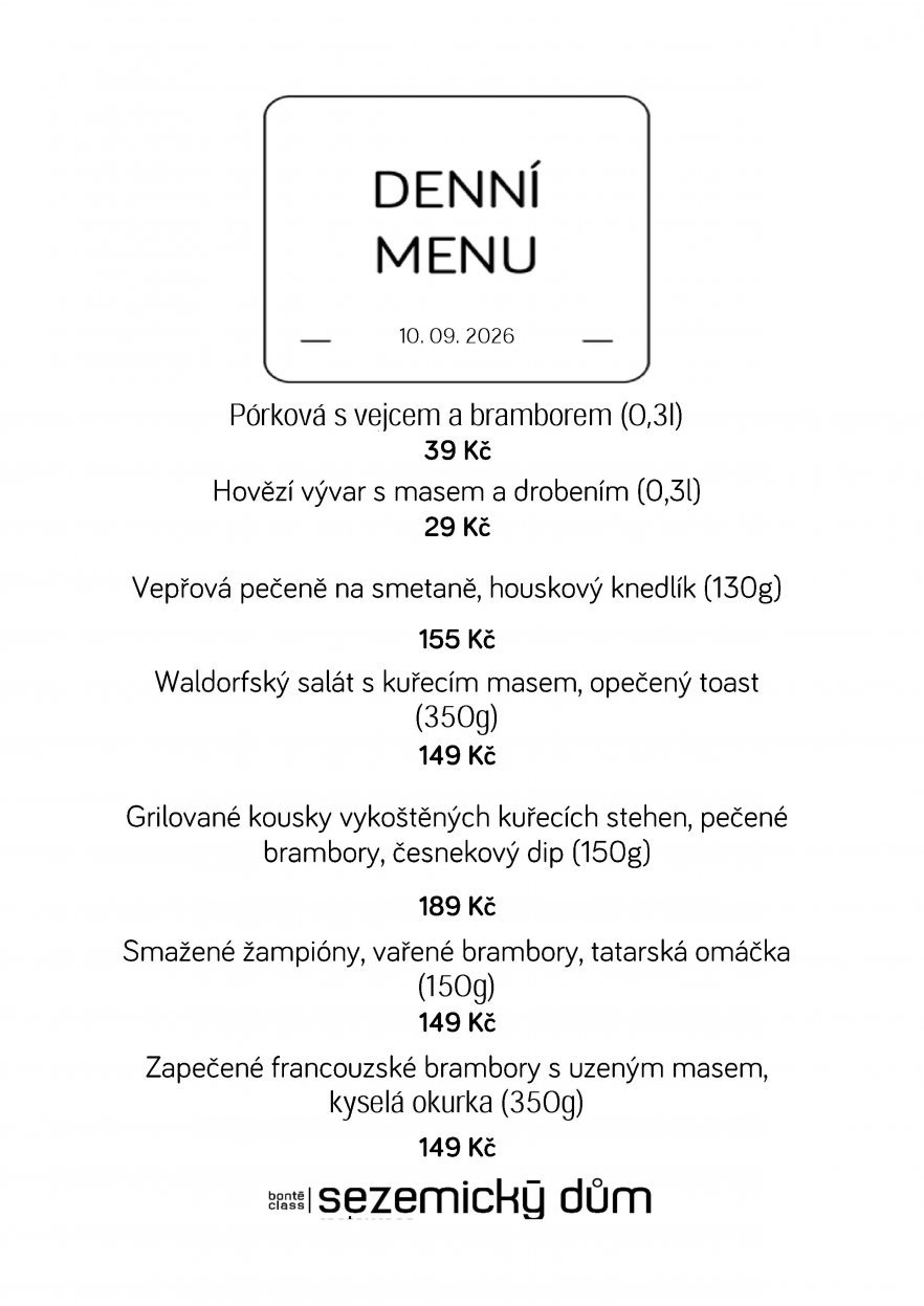 Denní menu