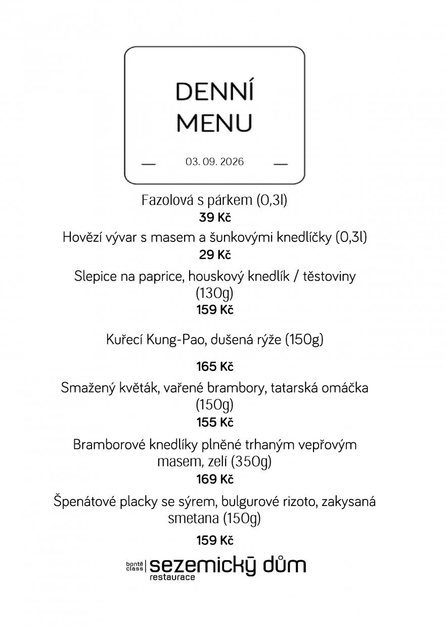 Denní menu