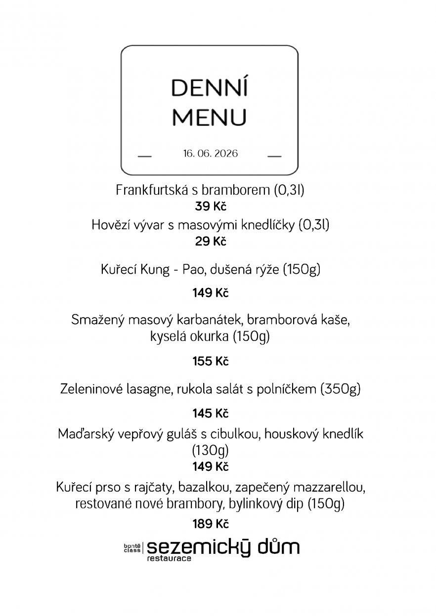 Denní menu