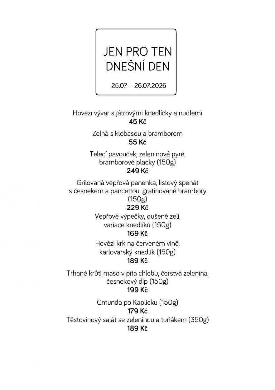 Denní menu