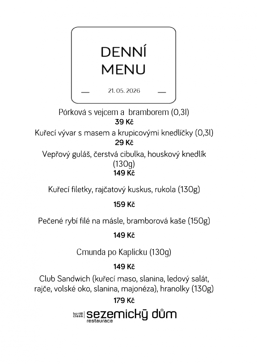 Denní menu