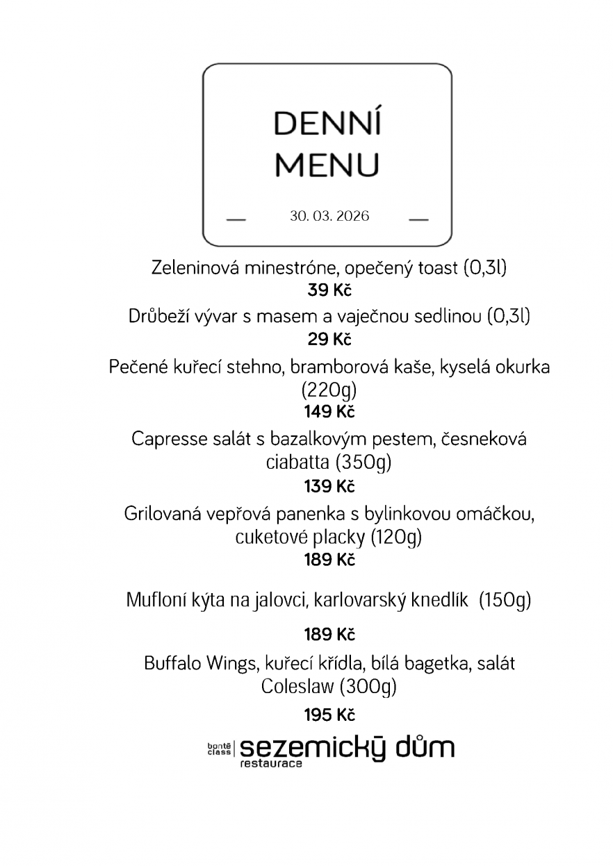 Denní menu