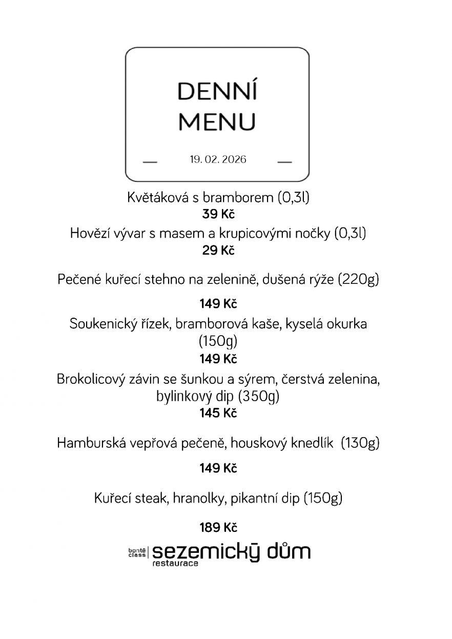 Denní menu