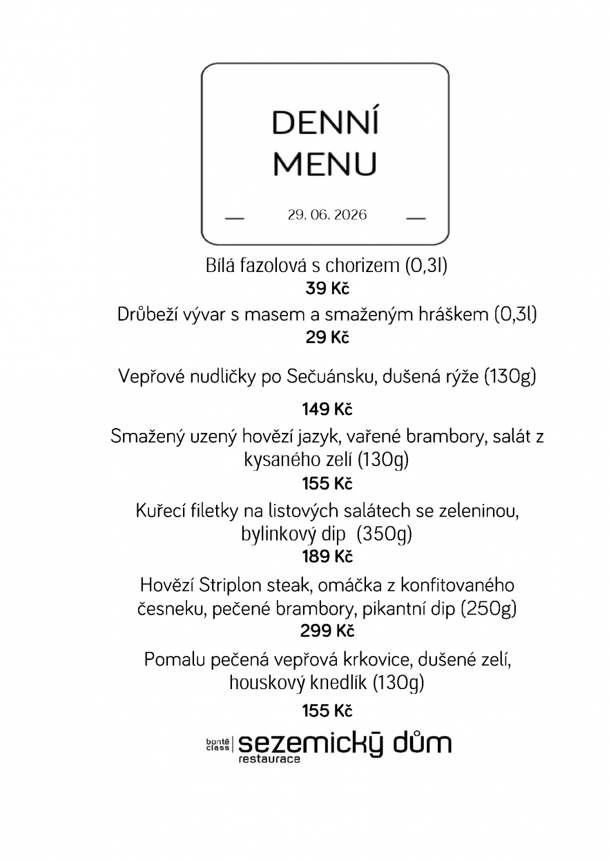 Denní menu