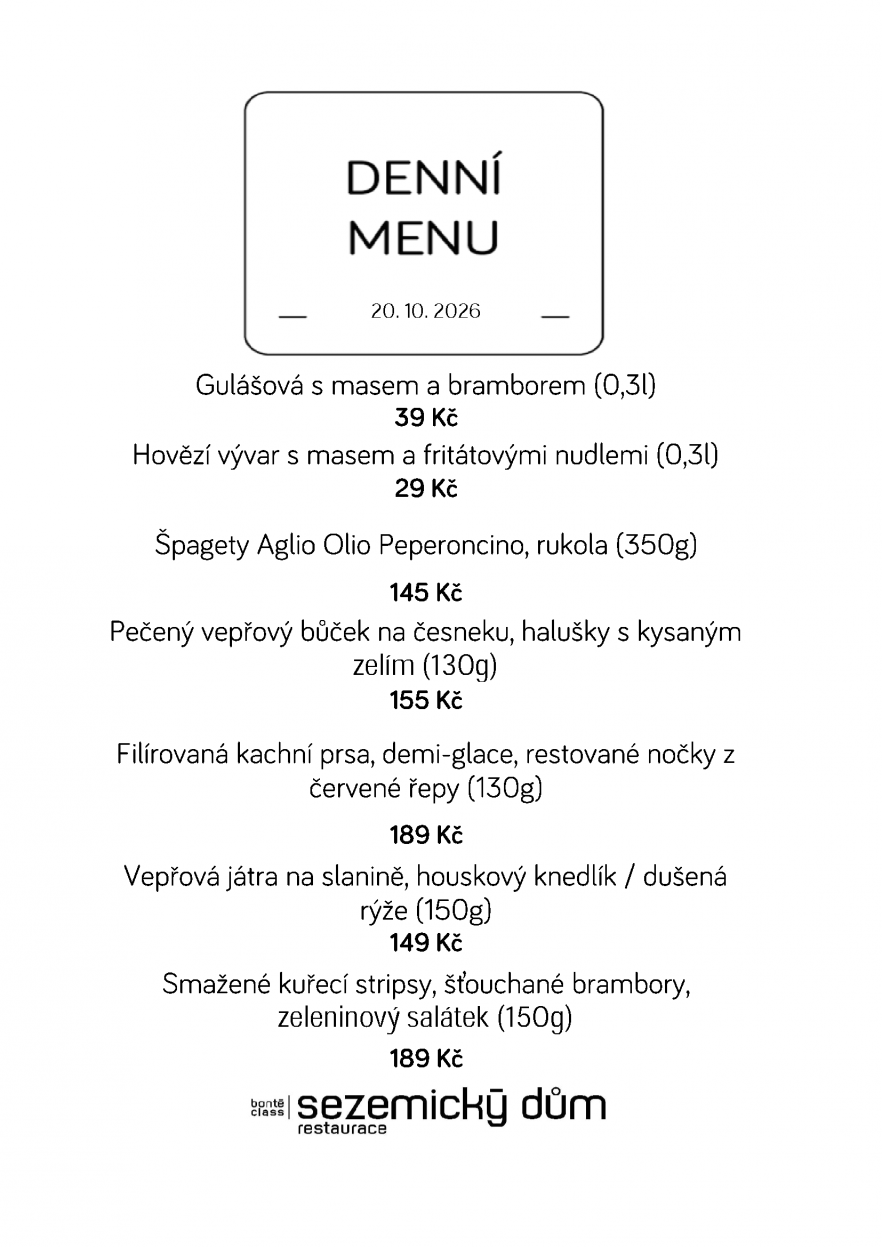 Denní menu