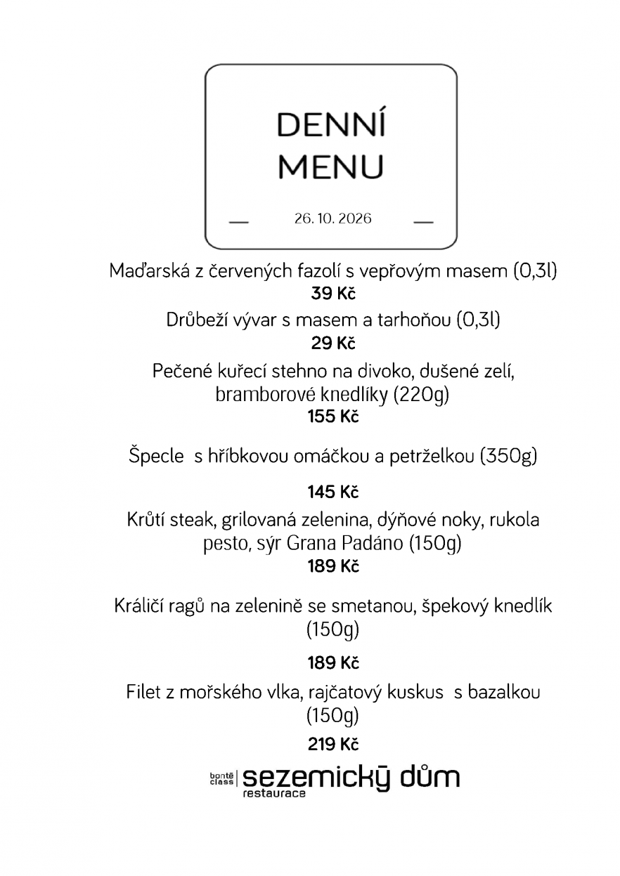 Denní menu