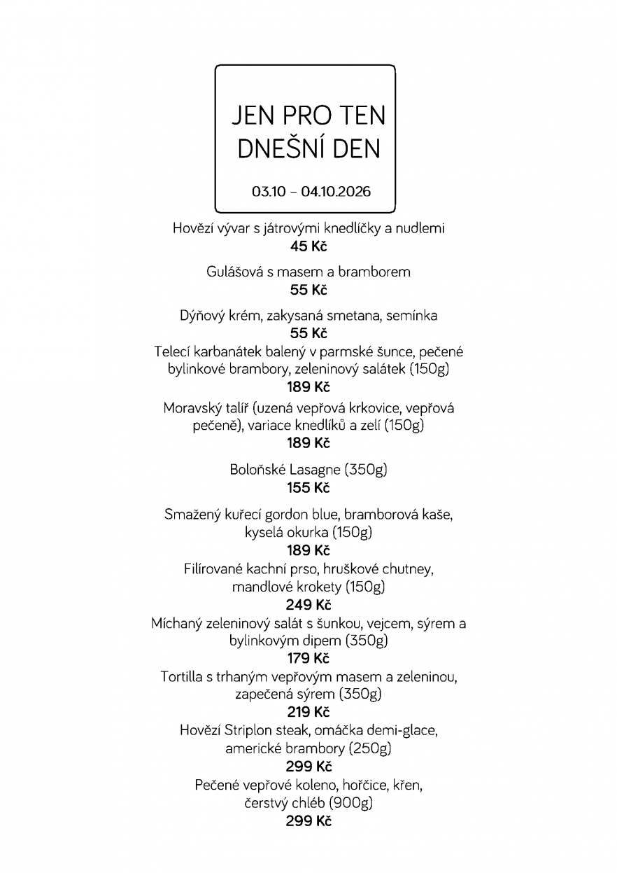 Denní menu