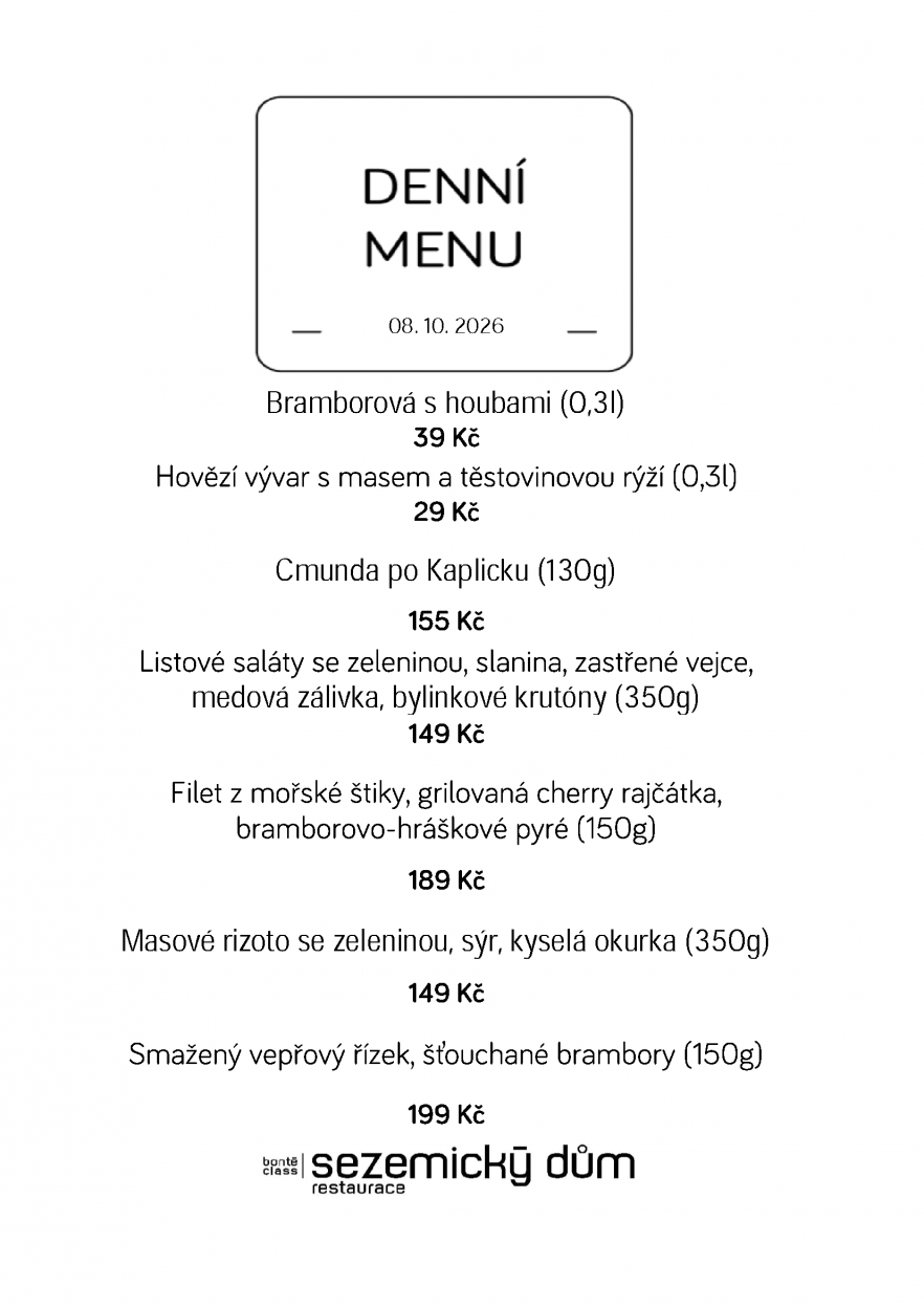 Denní menu
