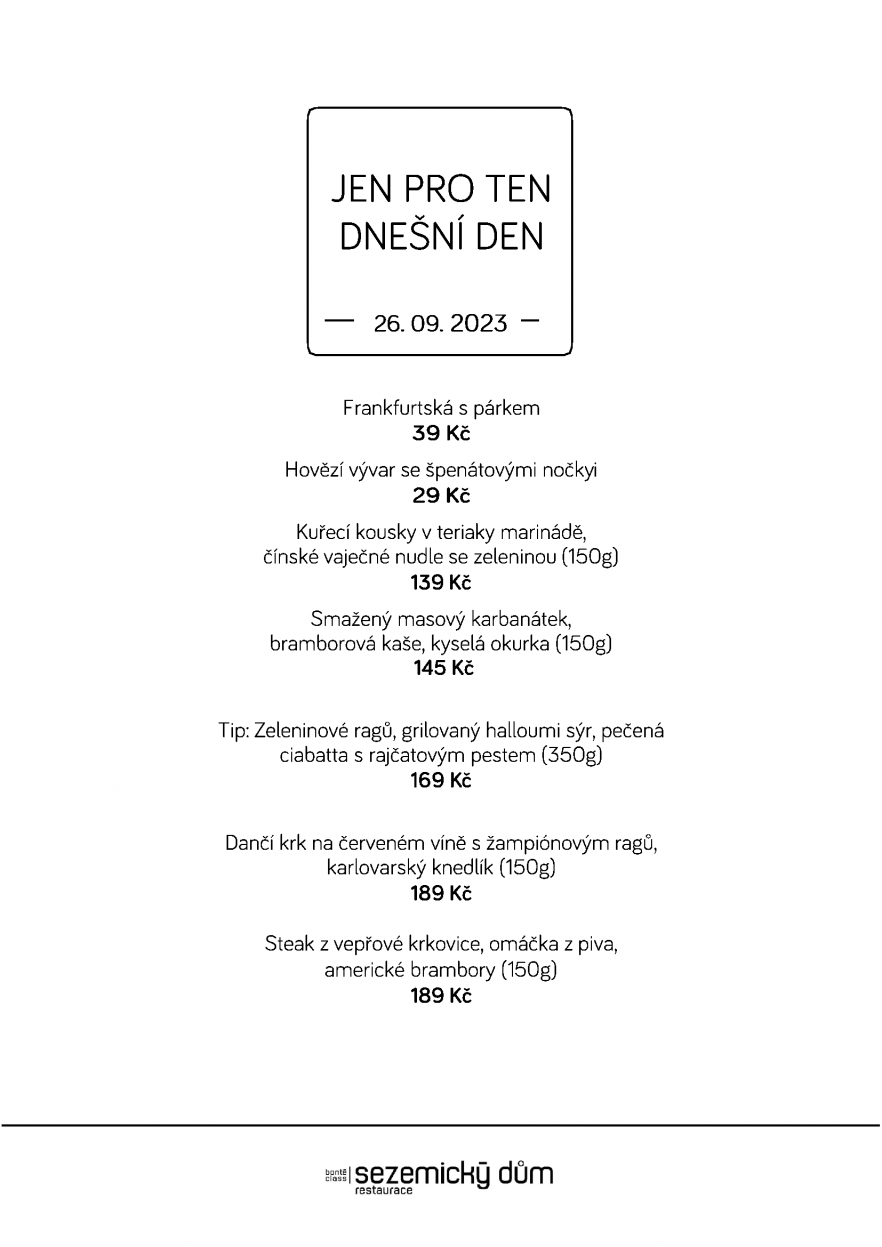 Denní menu