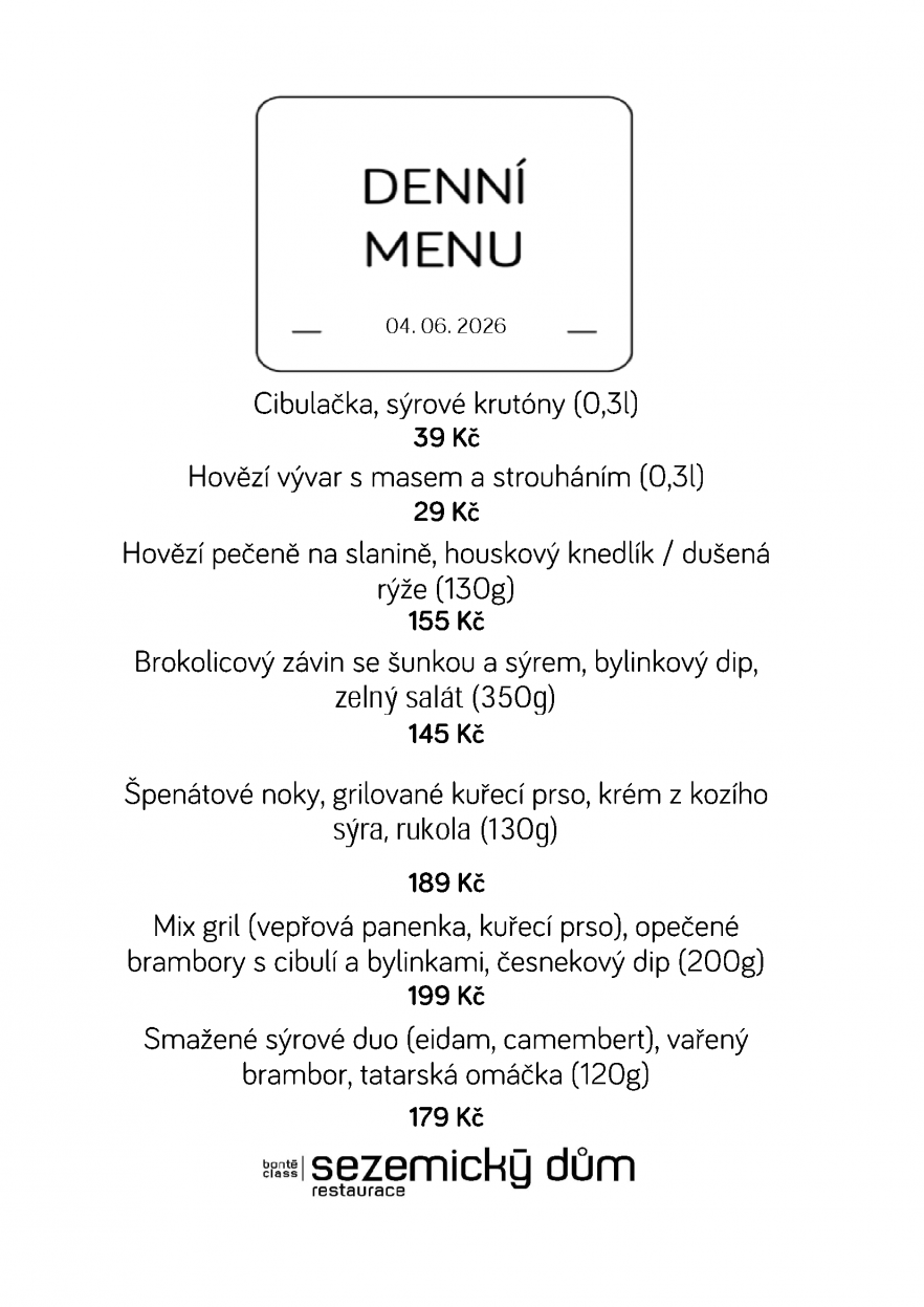 Denní menu