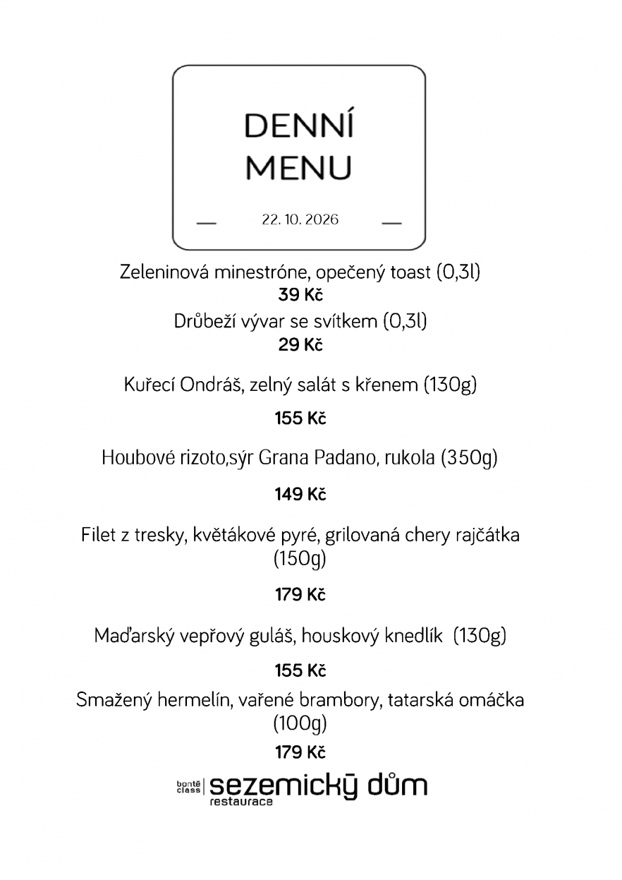 Denní menu