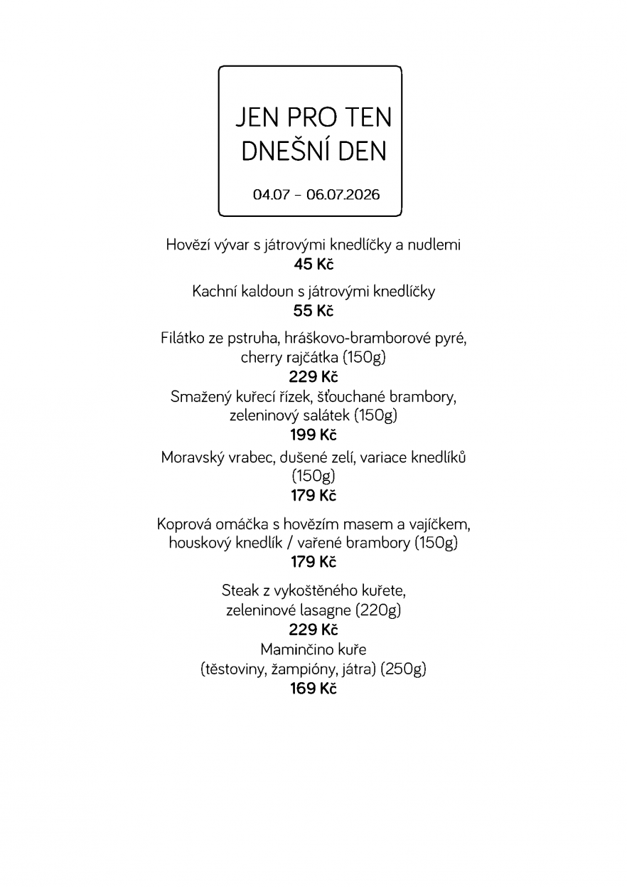Denní menu