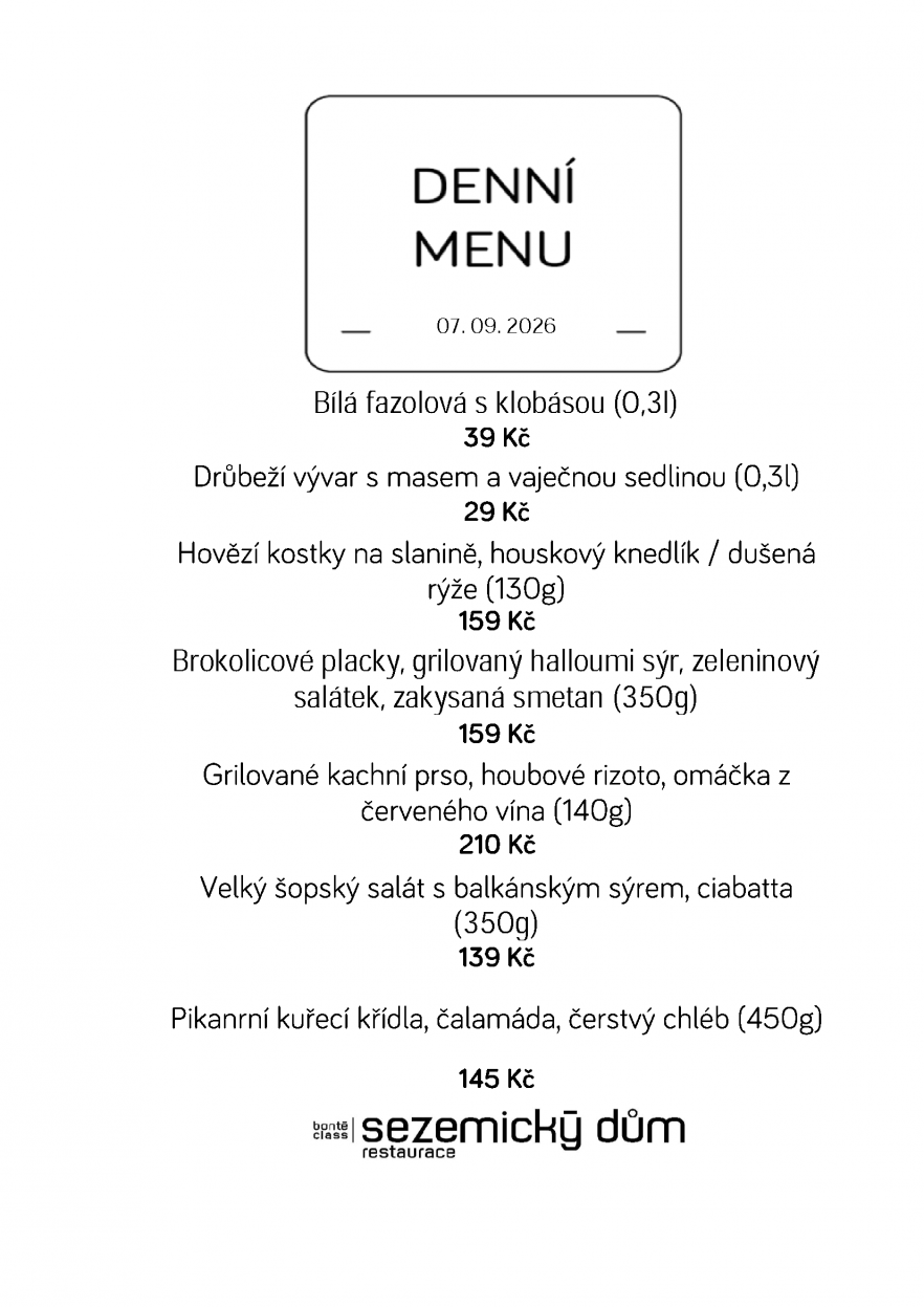 Denní menu