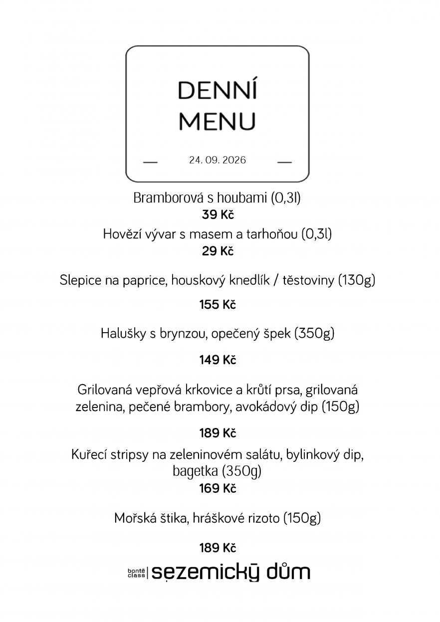 Denní menu