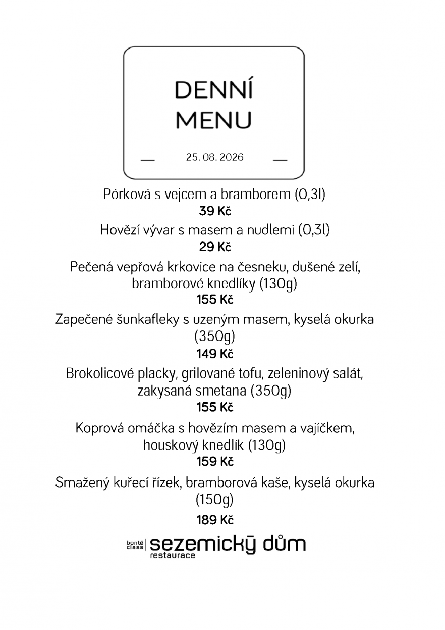 Denní menu