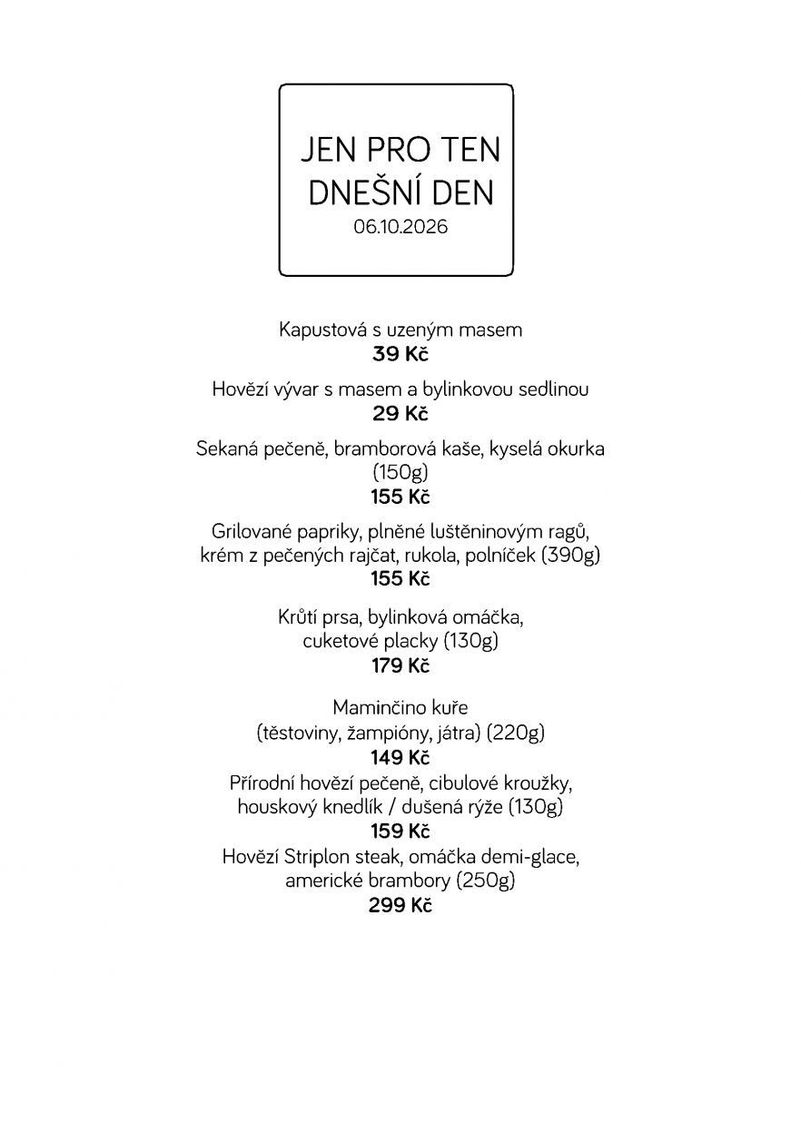 Denní menu