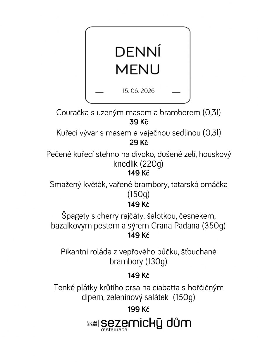 Denní menu