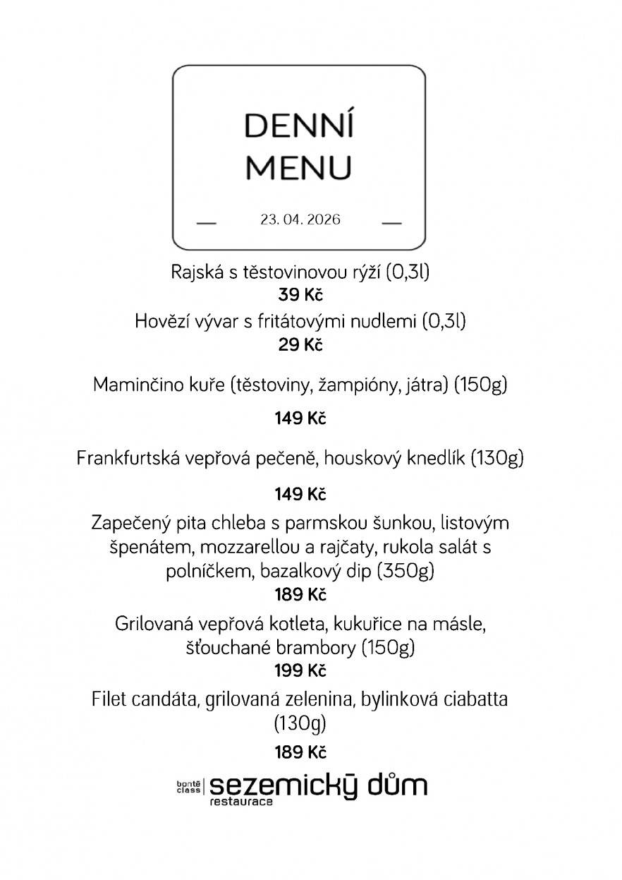 Denní menu