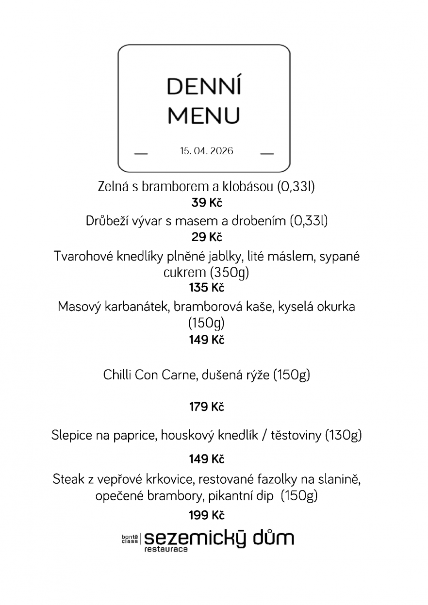 Denní menu