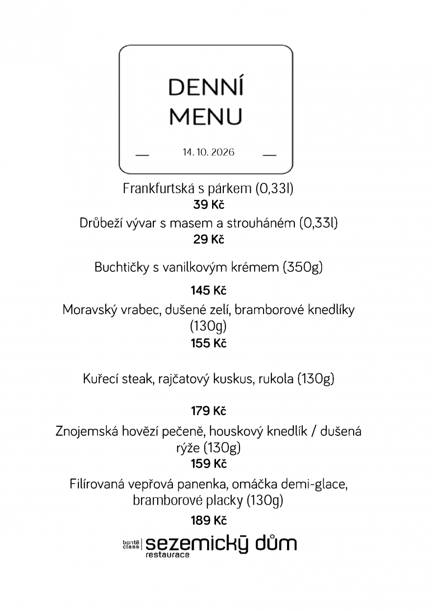 Denní menu